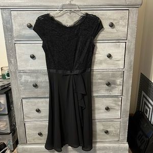 Black with lace dress